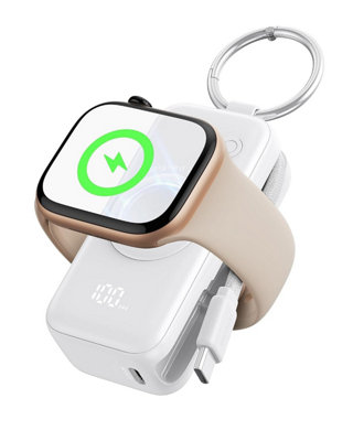 Iniu Power Bank For Apple Watch5000 Mah Wireless Portable Charger Powerbank With Built-In CableSlim Travel Keychain Battery from B&Q