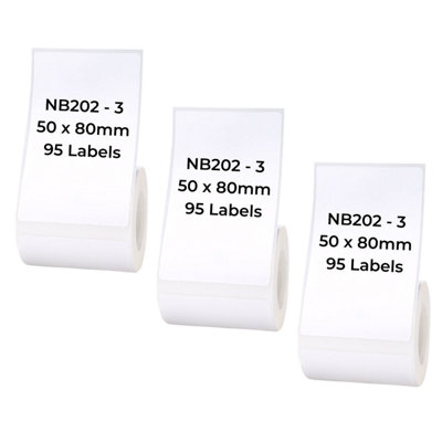 B&Q - Nb202NiimbotB1 / B21 / B3S / B450X80mm95 White Labels