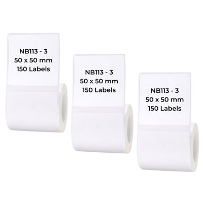 B&Q - Nb113NiimbotB1 / B21 / B3S / B450X50mm150 White Labels