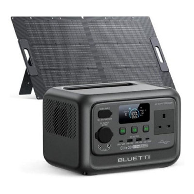 Bluetti Portable Power Station Elite 30 V2 With 100W Solar PanelFor CampingHome UseEmergency