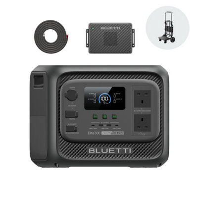 Bluetti Elite 300 Portable Power Station With Charger (Ship Separately), 3014.4Wh 2400W Backup For Home Backup, Camping & Rv Size 2 B&Q