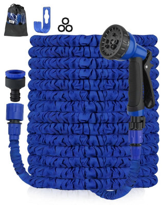 Zenmos 100 Ft Expandable Garden Hose PipeFlexible Expanding Magic With 3 / 41 / 2 FittingsAnti-LeakageHeavy Duty from B&Q