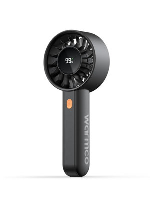 Warmco Portable Handheld Turbo Fan 5000 Mah (Up To 15 H Runtime)4-Speed Personal Mini With Base & LanyardSmart Led Display from B&Q