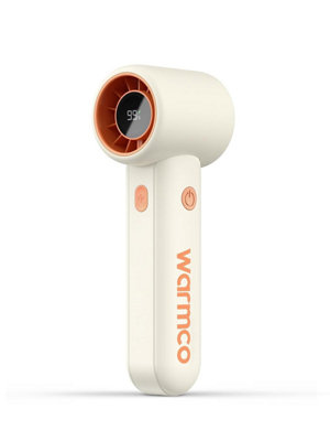 Warmco Portable Handheld Fan15000 Rpm High Speed Turbo With 5000 Mah Battery1-100 Stepless Personal Led Display9 M / S from B&Q
