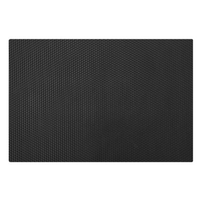 NicomanHeavy Duty Rubber Door Mat Eexagon Pattern 90 X 60CmBlack from B&Q