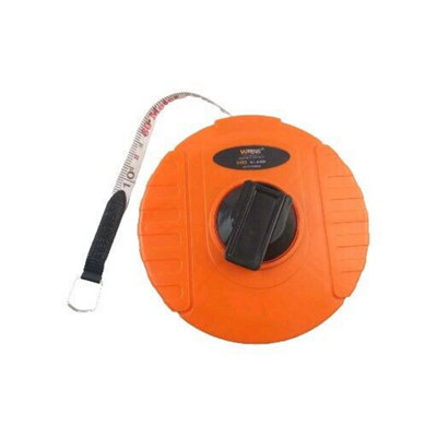 Maestro craft 30M Fiberglass Tape Measure Builders Surveyors Long Reel Roll Measuring Meters from B&Q