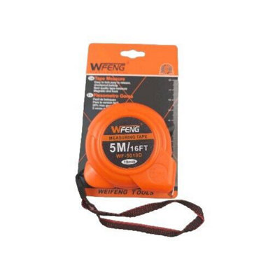 Maestro craft 5M / 16Ft Retractable Metal Tape Measure Measuring Metric Imperial Non-Slip from B&Q