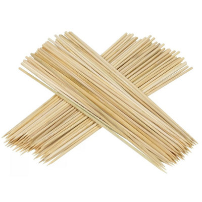 Maestro craft 100Pcs Bbq Wooden Skewers Sticks 0.3X25Cm from B&Q