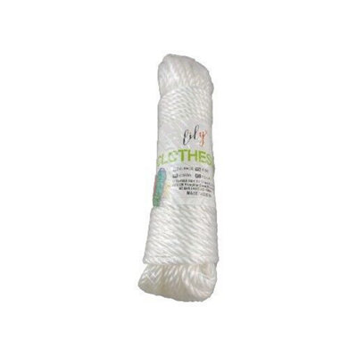 Maestro craft White Strong Multipurpose Outdoor Clothes Washing Line Laundry Rope 6mmx15M from B&Q