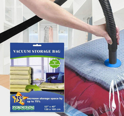 B&Q -  80 X 120 Cm Strong Vacuum Storage Space Saver Bags