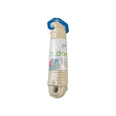 Maestro craft Beige Strong Multipurpose Outdoor Clothes Washing Line Laundry Rope 6mmx10M from B&Q