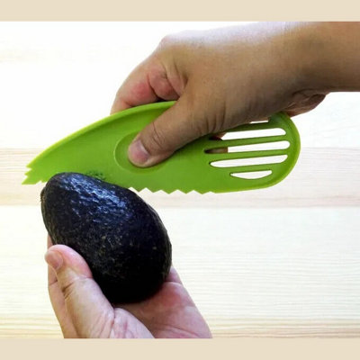 B&Q -  4In1 Avocado Cutter Corer Slicer Peeler Scoop Slices Mashes  Bpa Free