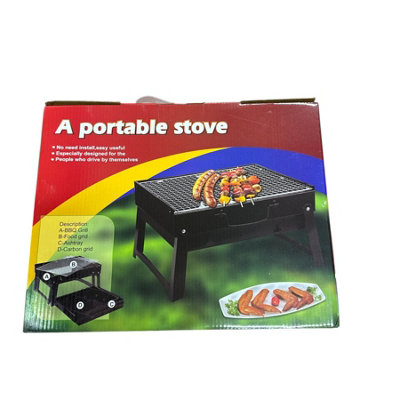 Maestro craft Portable Bbq Stove Size 35.5X27.5X10Cm from B&Q
