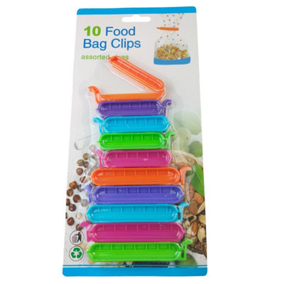Maestro craft 10Pcs Bag Clips Mixed Sizes Multicolour from B&Q