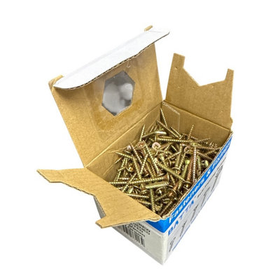 Maestro craft 500Gr Chipborad Screw Hardened Yellow Zinc 3.5X30mm from B&Q
