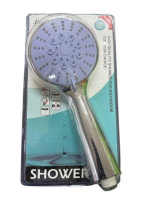 Maestro craft Round Multi-Function Handheld Shower Head from B&Q
