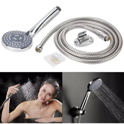 Maestro craft 1.5M Shower Head Set Universal Multi Function Chrome Anti-Limescale Bath Hose from B&Q