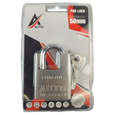 Maestro craft 40mm 2 Keys Heavy Duty Padlock Swift Shackle Lock Keys Security Outdoor from B&Q