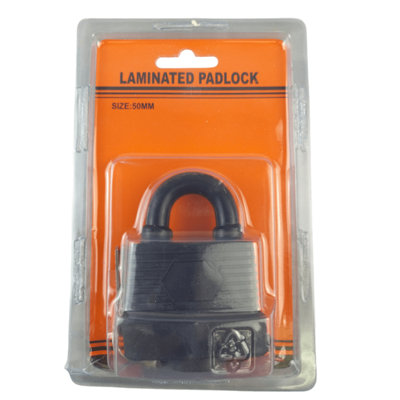 Maestro craft 50mmheavy Duty Waterproof Padlock 2 Keys from B&Q