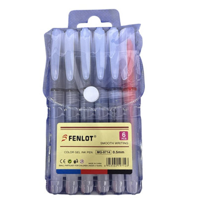 Maestro craft 6 Color Gel Ink Pen Smooth Writing