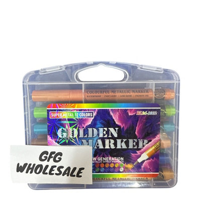 Maestro craft 12Pc Super Metal Golden Marker from B&Q