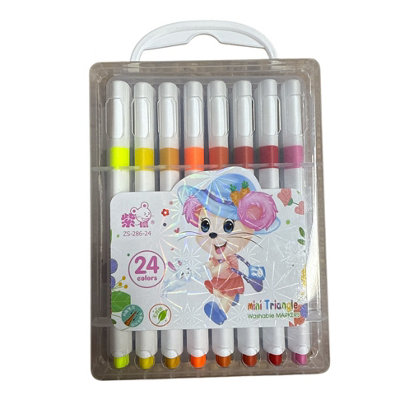 Maestro craft 24Pcs Washable Markers Mini Triangle from B&Q
