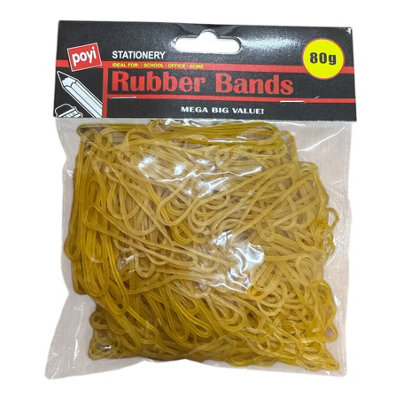 Maestro craft 80G Rubber Bands High Elastic Yellow Durable Natural Rubber from B&Q