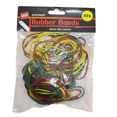 Maestro craft 80G Multicoloured Rubber Bands High Elastic Durable Natural Rubber from B&Q