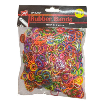 Maestro craft 80G Multicoloured Hair Elastics Rubber Bands Braids Braiding Plaits Small Bands from B&Q