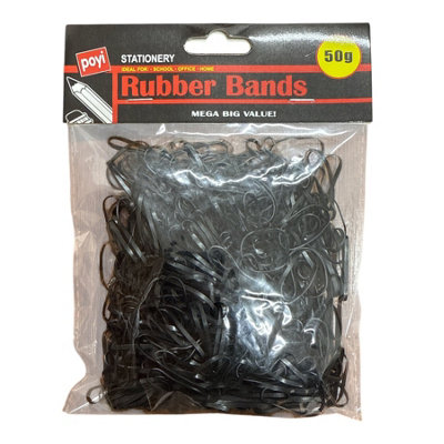 Maestro craft 50G Mini Black Hair Elastics Rubber Bands Braids Braiding Plaits Small Bands from B&Q