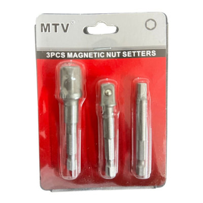 Maestro craft 3Pcs Magnetic Nut Setter Bit Kit from B&Q
