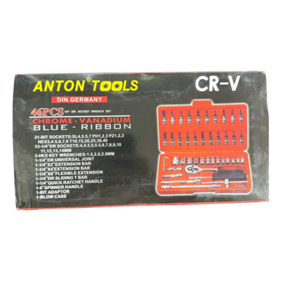 Maestro craft 46 Pcs Drive Socket Box Wrench Set from B&Q
