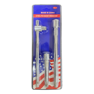 Maestro craft 1/2" Drive 3 Pcs Socket Wrench Set from B&Q