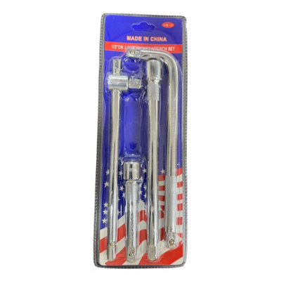 Maestro craft 1/2" 4Piece Flexi Head Socket Wrench Set from B&Q