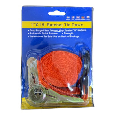 Maestro craft Compact 1" X 15' Ratcheting Lashing Strap from B&Q