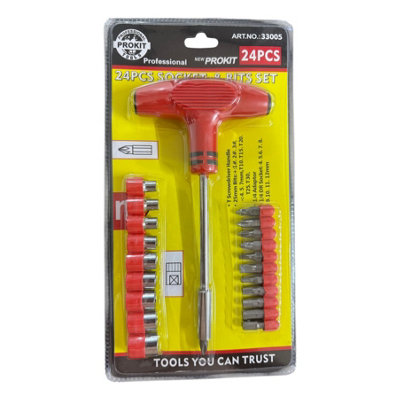 Maestro craft 24Pcs Socket & Bits Set In Screwdriver Set from B&Q