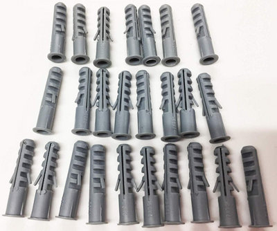 Maestro craft Plastic Wall Anchors / Wall Plugs 8mmx100Pcs from B&Q