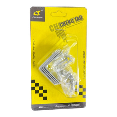 Maestro craft "l" Shape Steel Brace Corner Angle Brackets from B&Q