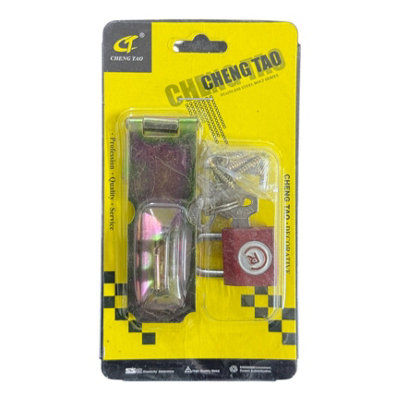 Maestro craft Stainless Steel Hasp And Staple Set With Padlock from B&Q