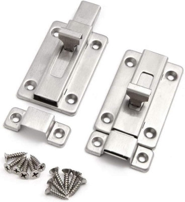 Maestro craft 1Pc Sliding Lock Door Security Slide Latch Lock Bolt Slide Latch Lock 2Inch from B&Q