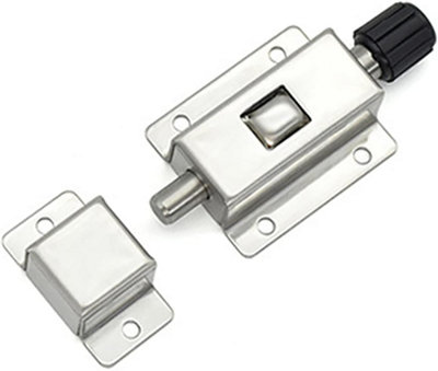 Maestro craft Slide Latch Lock Door Bolts Locks Defender Surface Bolt Solid Stainless Steel Surface Bolt Slide Surface Door Bolt from B&Q