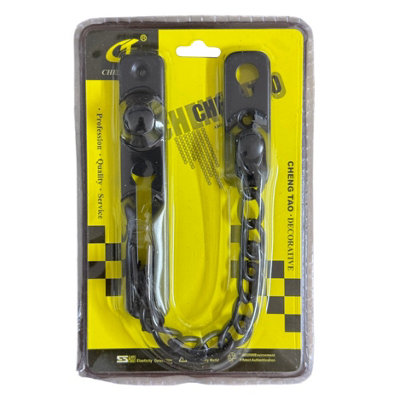 Maestro craft Black Finish Door Safety Chain Lock from B&Q