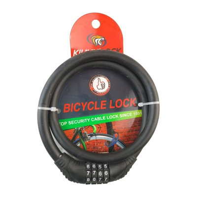 Maestro craft 4 Digit Combination Lock Heavy Duty Bicycle Motorcycle Motorbike Bike 80Cm from B&Q