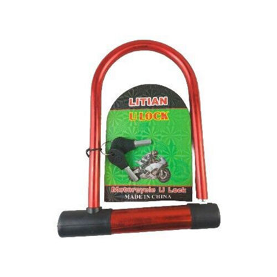 Maestro craft D Metal U Shape Security Pad Lock Bicycle Cycle Bike Motorbike Strong 180X300mm from B&Q