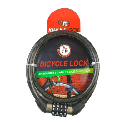 Maestro craft 80Cm Heavy-Duty 4-Digit Combination Bike & Motorcycle Lock from B&Q
