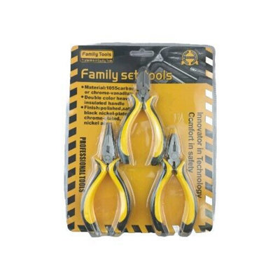 Maestro craft 3 Piece Combination Heavy Duty Pliers Set Soft Grip Snips Tools Plier Steel from B&Q