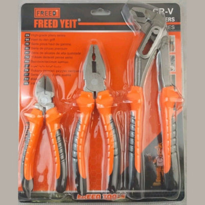 Maestro craft 3Pcs Hand Tool Kit With Plier Locking Grip Wrench Heavy Duty from B&Q