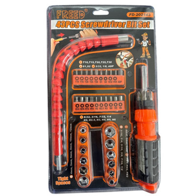 Maestro craft 43Pcs Screwdriver Set / Multi-Bit Screwdriver Kit from B&Q