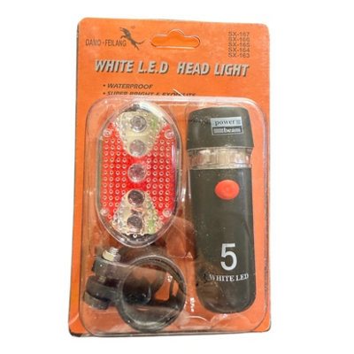 Maestro craft Rechargeable Bicycle Head/tail Lamp from B&Q