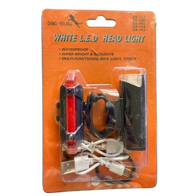 Maestro craft Front & Rear Bicycle Safety Lights from B&Q
